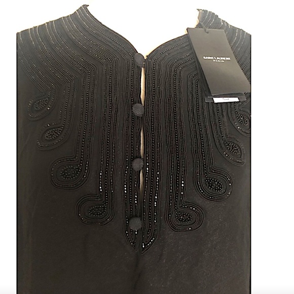 Embroidered Voile Tunic Saint Laurent - Picture 8 of 16